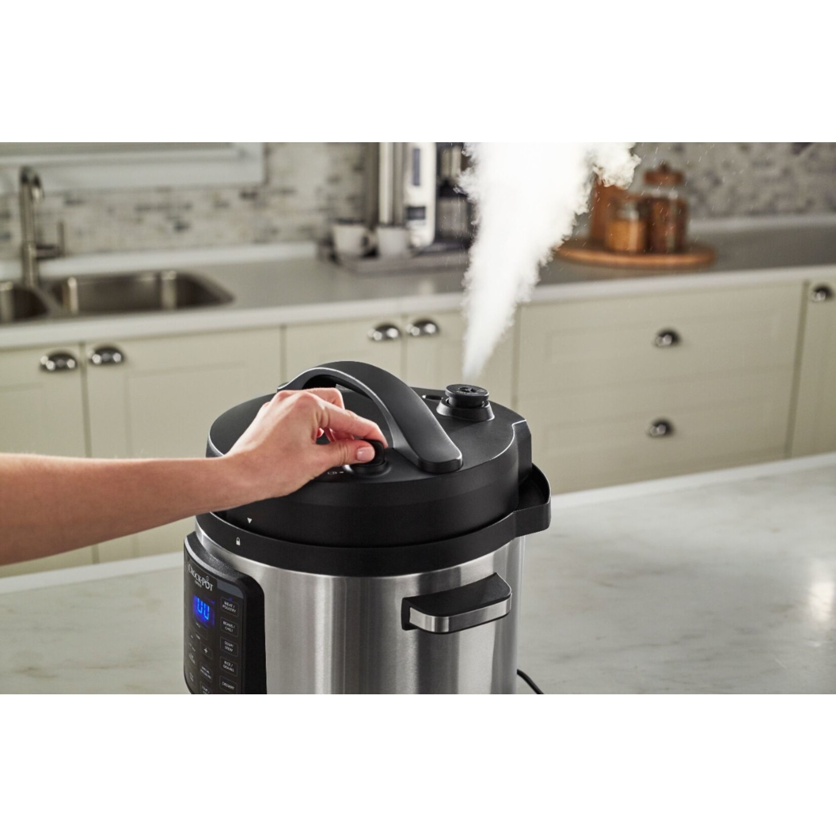 Crock-Pot® Ck. 100467 Crock-Pot Express Easy Release | 6 Quart Slow, Pressure, Multi Cooker, 6QT, Stainless Steel