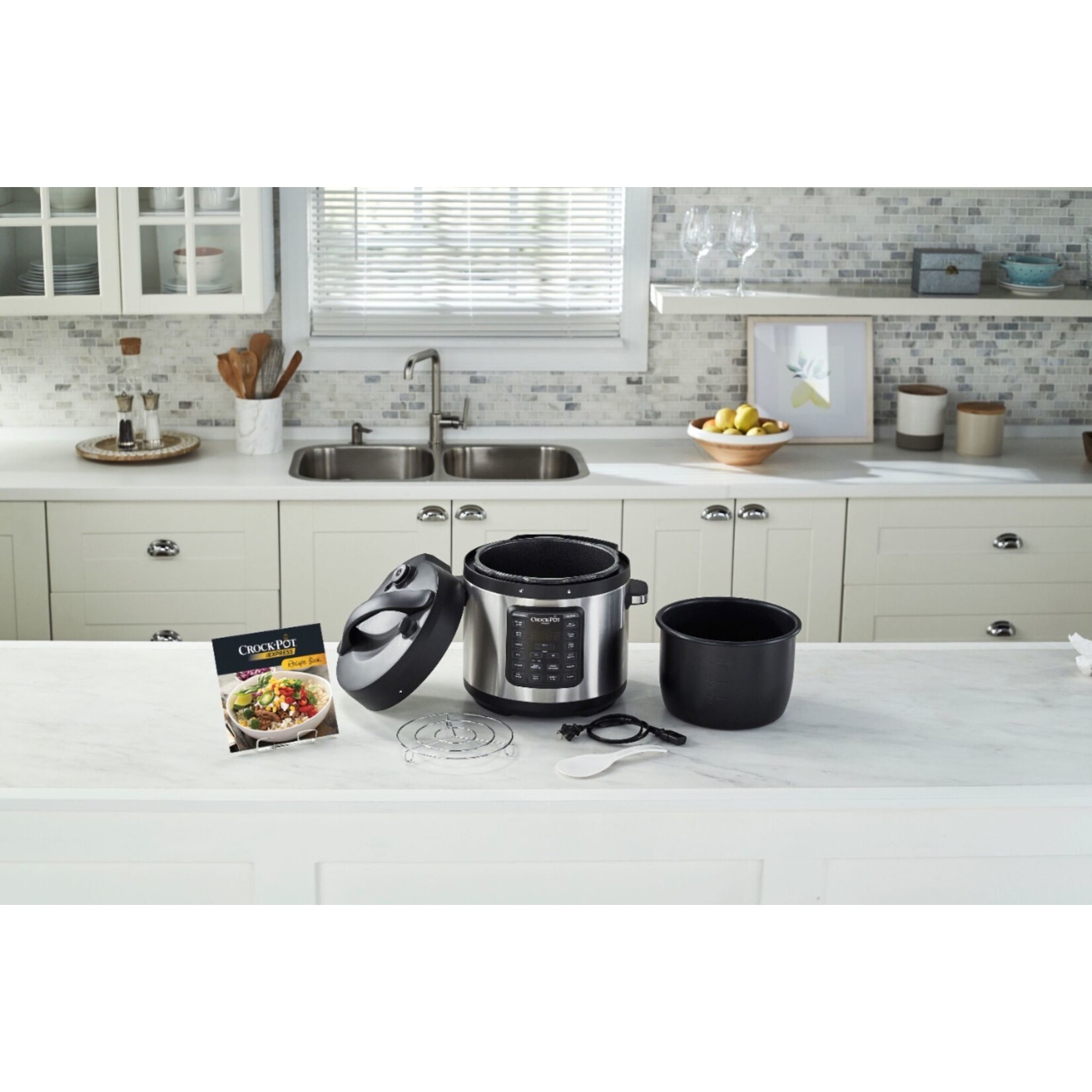 Crock-Pot® Ck. 100467 Crock-Pot Express Easy Release | 6 Quart Slow, Pressure, Multi Cooker, 6QT, Stainless Steel