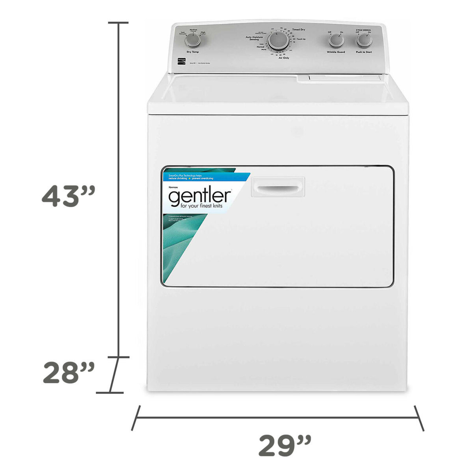 Kenmore Kenmore 75132 7.0 cu. ft. Gas Dryer with SmartDry Plus Technology - White