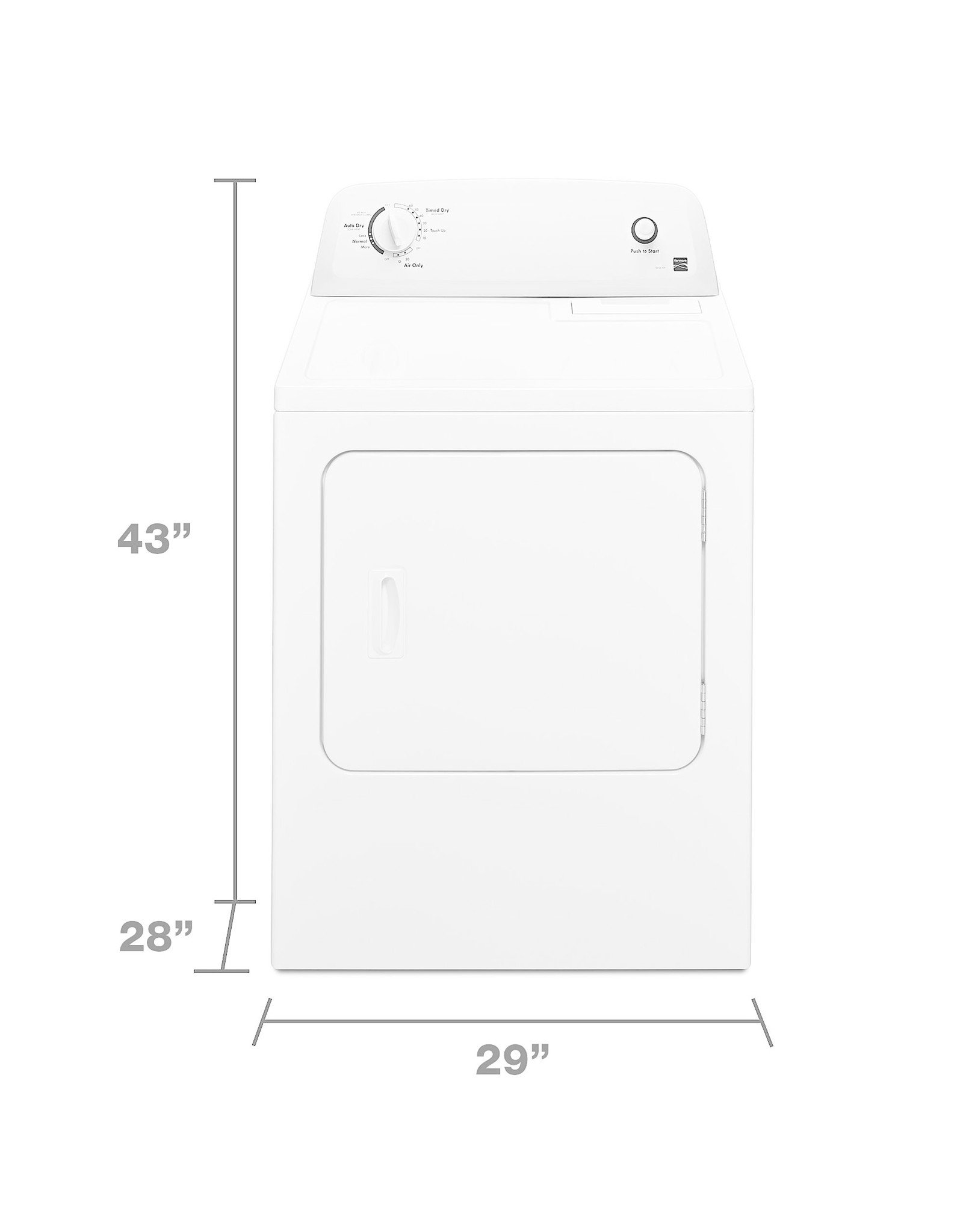 KENMORE Kenmore 70222 6.5 cu. ft. Gas Dryer - White
