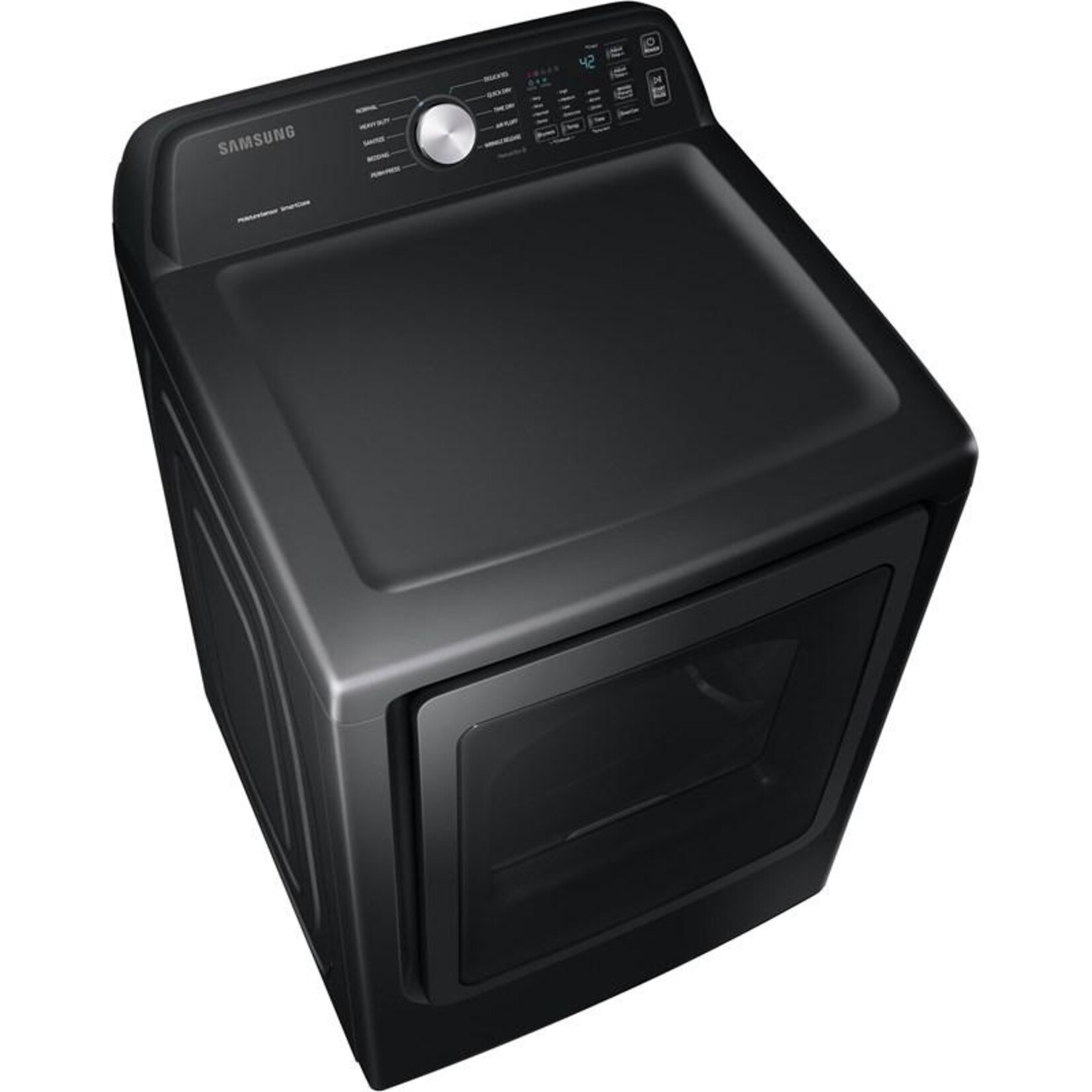 SAMSUNG #DVG45T3400V Samsung 7.4-cu ft Reversible Side Swing Door Gas Dryer (Brushed Black)