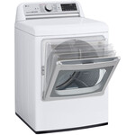 LG DLGX7881WE 7.3 cu. ft. Ultra Large White Smart Gas Vented Dryer with EasyLoad Door, TurboSteam & Wi-Fi Enabled