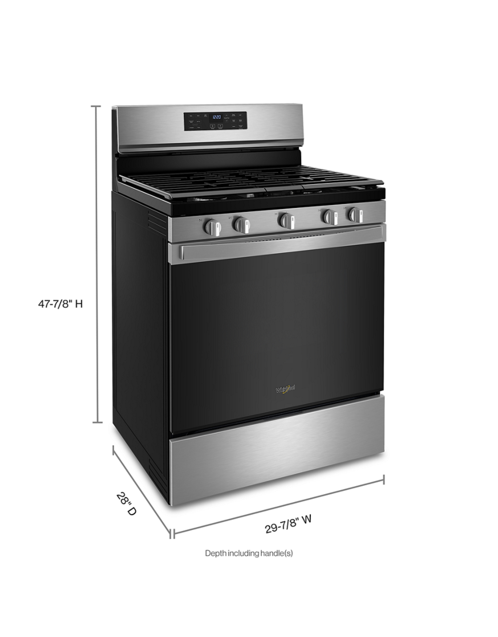 WFG550S0LZ 5.0 Cu. Ft. Whirlpool® Gas 5-in-1 Air Fry Oven