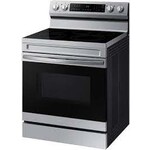 SAMSUNG #NE63A6511SS 6.3 cu. ft. Smart Wi-Fi Enabled Convection Electric Range with No Preheat AirFry in Stainless Steel