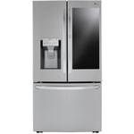 LG Electronics LRFVC2406S 23.3 cu. ft. French Door Smart Refrigerator, InstaView, Dual & Craft Ice, PrintProof Stainless, Counter Depth