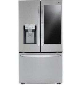LG Electronics LRFVC2406S 23.3 cu. ft. French Door Smart Refrigerator, InstaView, Dual & Craft Ice, PrintProof Stainless, Counter Depth