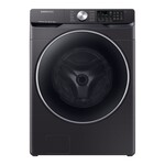 SAMSUNG DVE45R6300V 7.5 cu. ft. Fingerprint Resistant Black Stainless Electric Dryer with Steam Sanitize+, ENERGY STAR