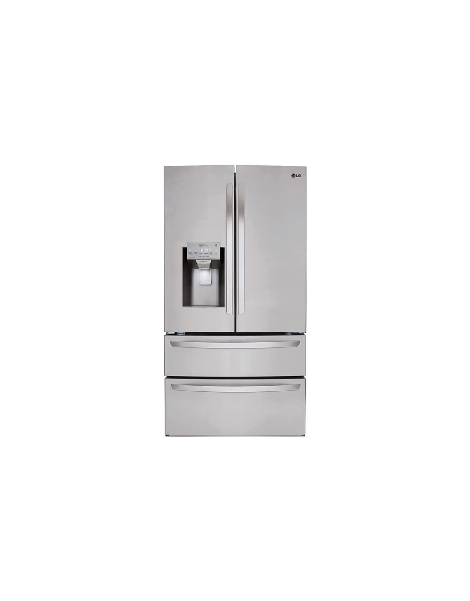 lg LMXS28626S  27.8 cu. ft. 4 Door French Door Smart Refrigerator with 2 Freezer Drawers and Wi-Fi Enabled in Stainless Steel