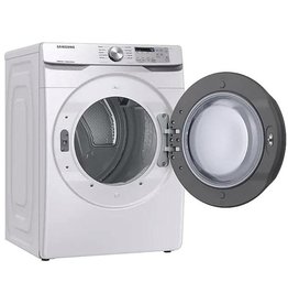 SAMSUNG ( DVG45R6100W Samsung 7.5 cu. ft. White Gas Dryer with Steam