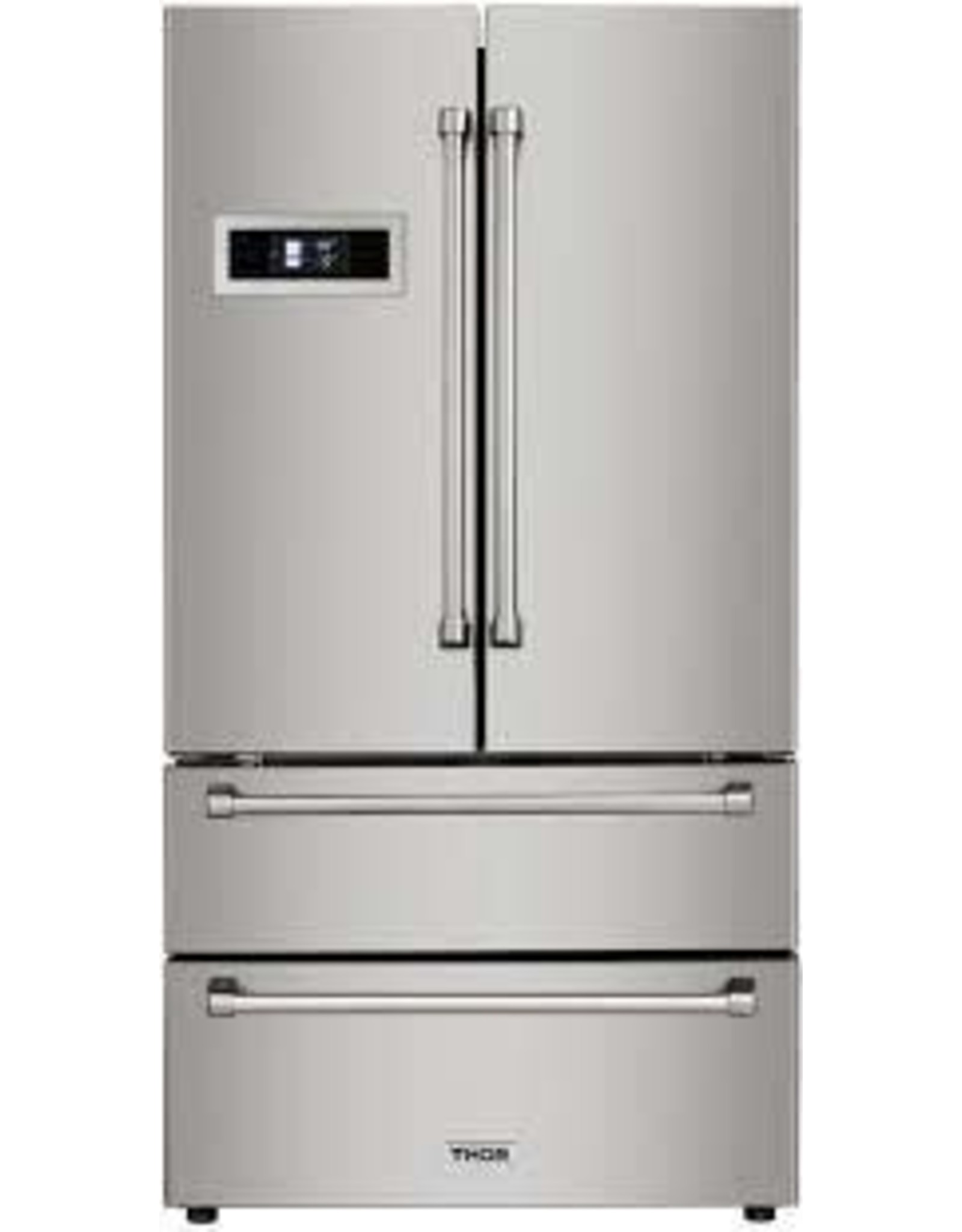 THOR hrf3601f 36 in. 21 cu. ft. French Door Refrigerator in Stainless Steel Counter Depth with Automatic Ice Maker