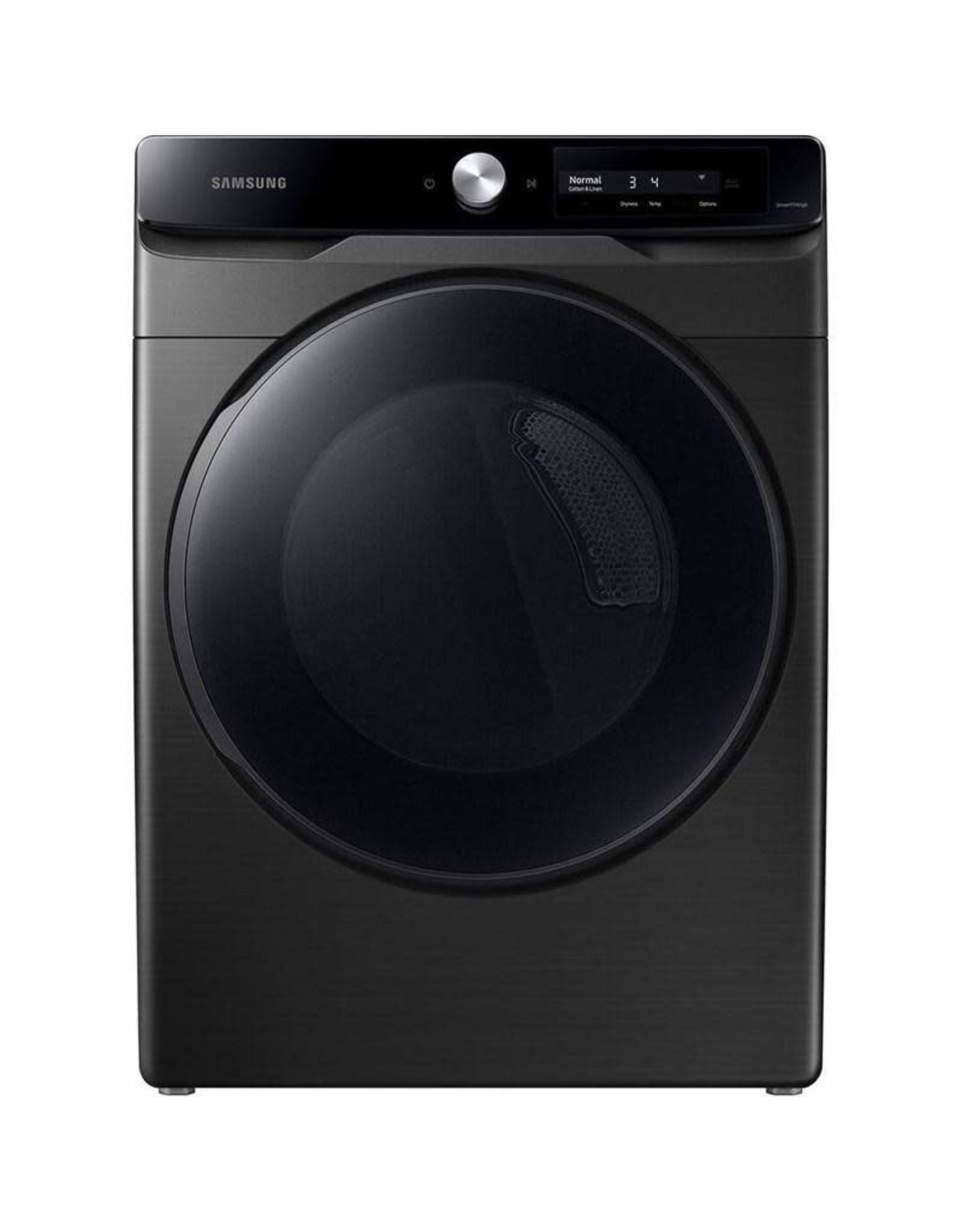 SAMSUNG DVE45A6400V 7.5 cu. ft. Smart Dial Brushed Black Electric Dryer with Super Speed Dry