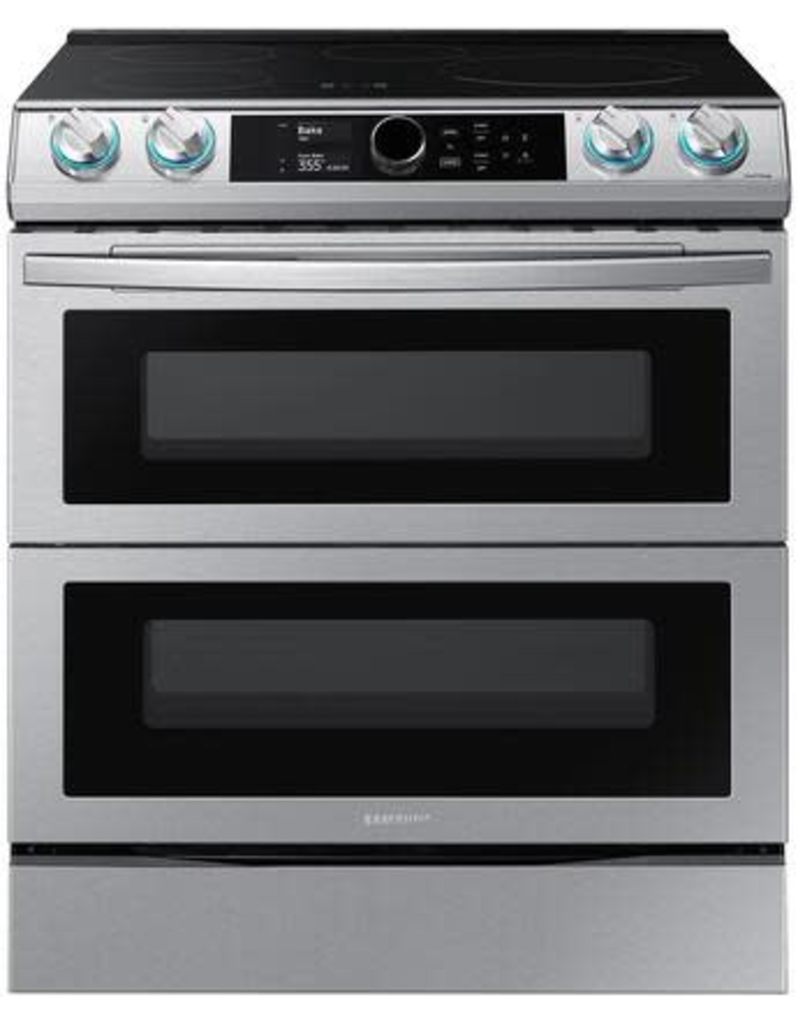 SAMSUNG NEW NE63T8951SS 6.3 cu. ft. 4-Burner Slide-In Electric Induction Range with Air Fry in Fingerprint Resistant Stainless Steel by Samsung