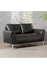 Simon Li Jordane Leather Loveseat sofa