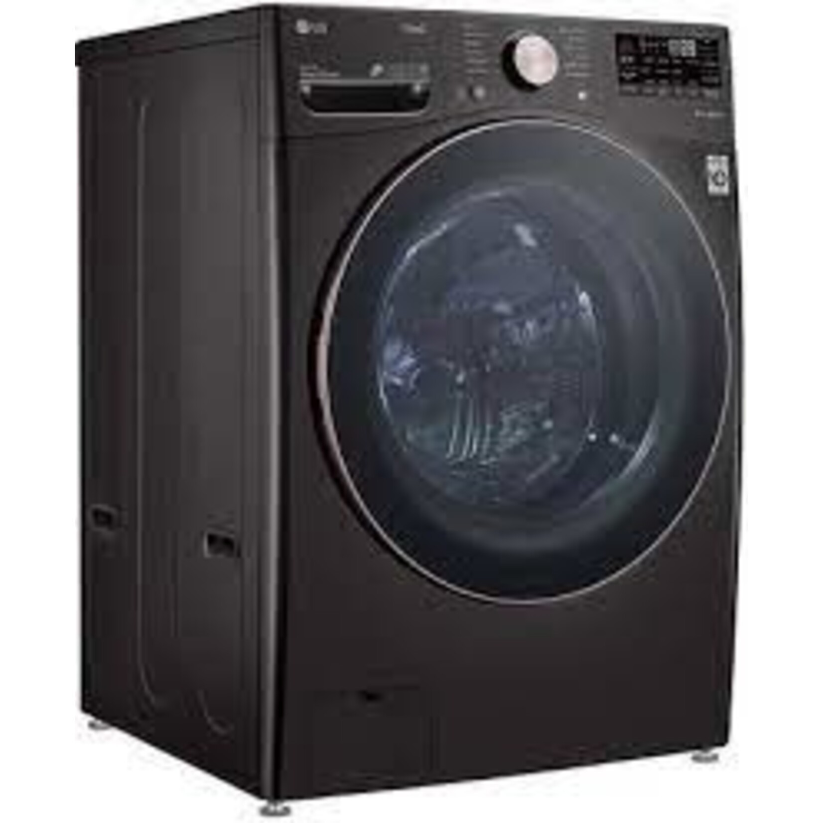 LG #WM4000HBA 27 in. 4.5 cu. ft. Black Steel Ultra Capacity Front Load Washing Machine with TurboWash360