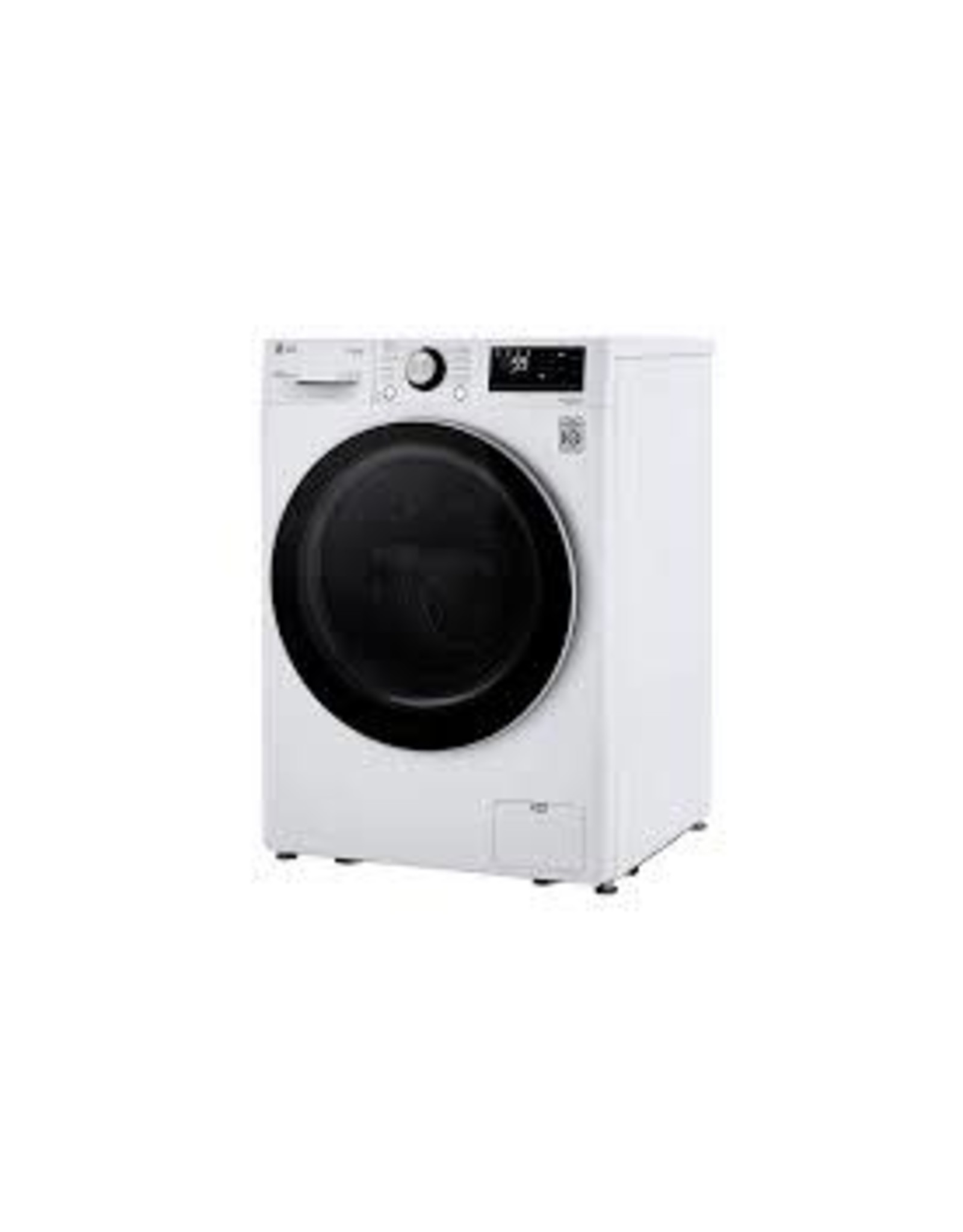 LG Electronics WM1455HWA 2.4 cu.ft. Compact White Front Load Washer with Built-In Intelligence