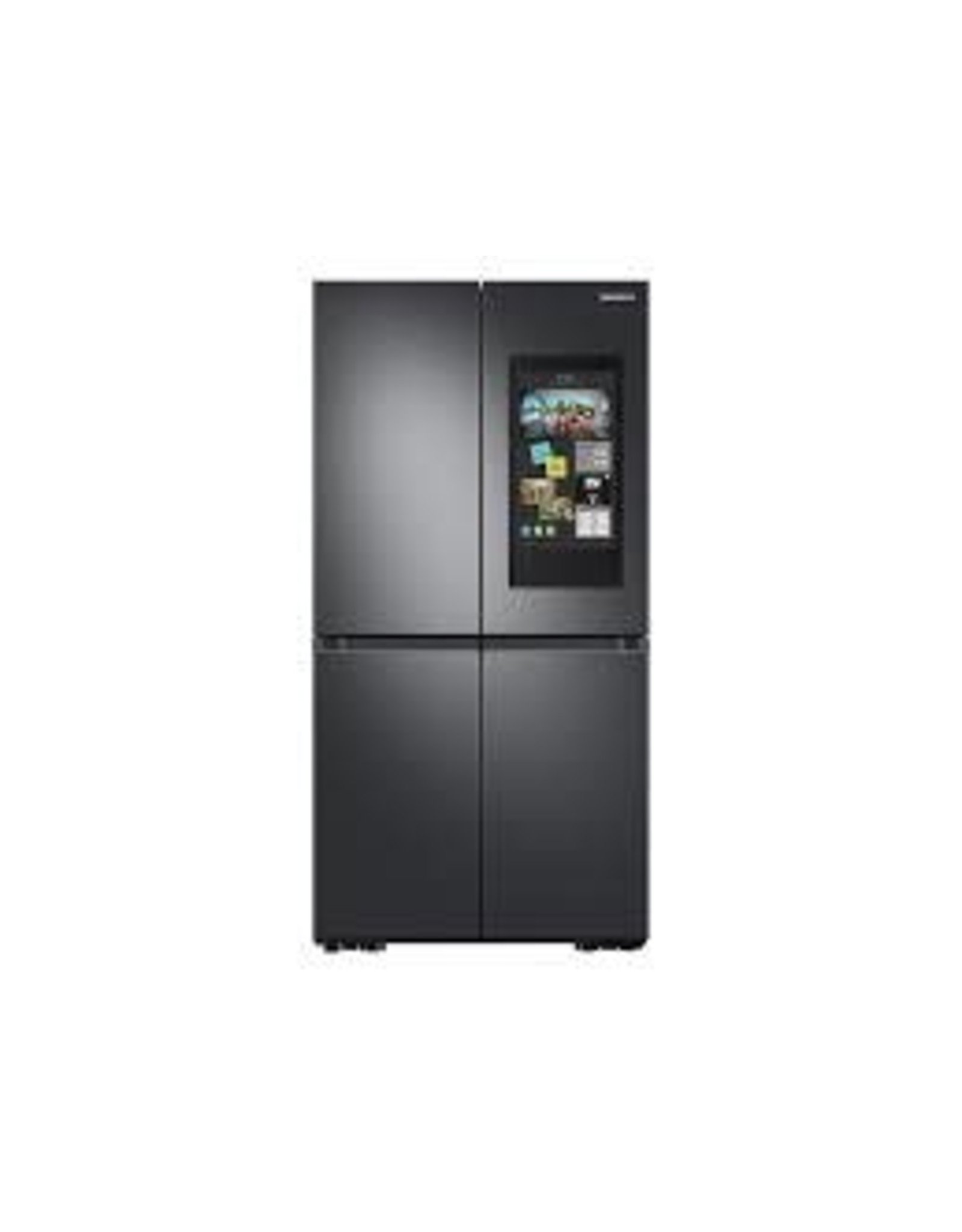 SAMSUNG ( RF29A9771SG 29 cu. ft. Family Hub 4-Door Flex French Door Smart Refrigerator in Fingerprint Resistant Black Stainless