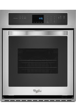 WHIRLPOOL WOS51ES4ES 24 in. Single Electric Wall Oven Self-Cleaning in Stainless Steel