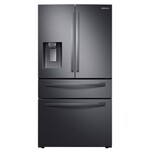 SAMSUNG Samsung 28 cu. ft. 4-Door French Door Refrigerator in Fingerprint Resistant Black Stainless