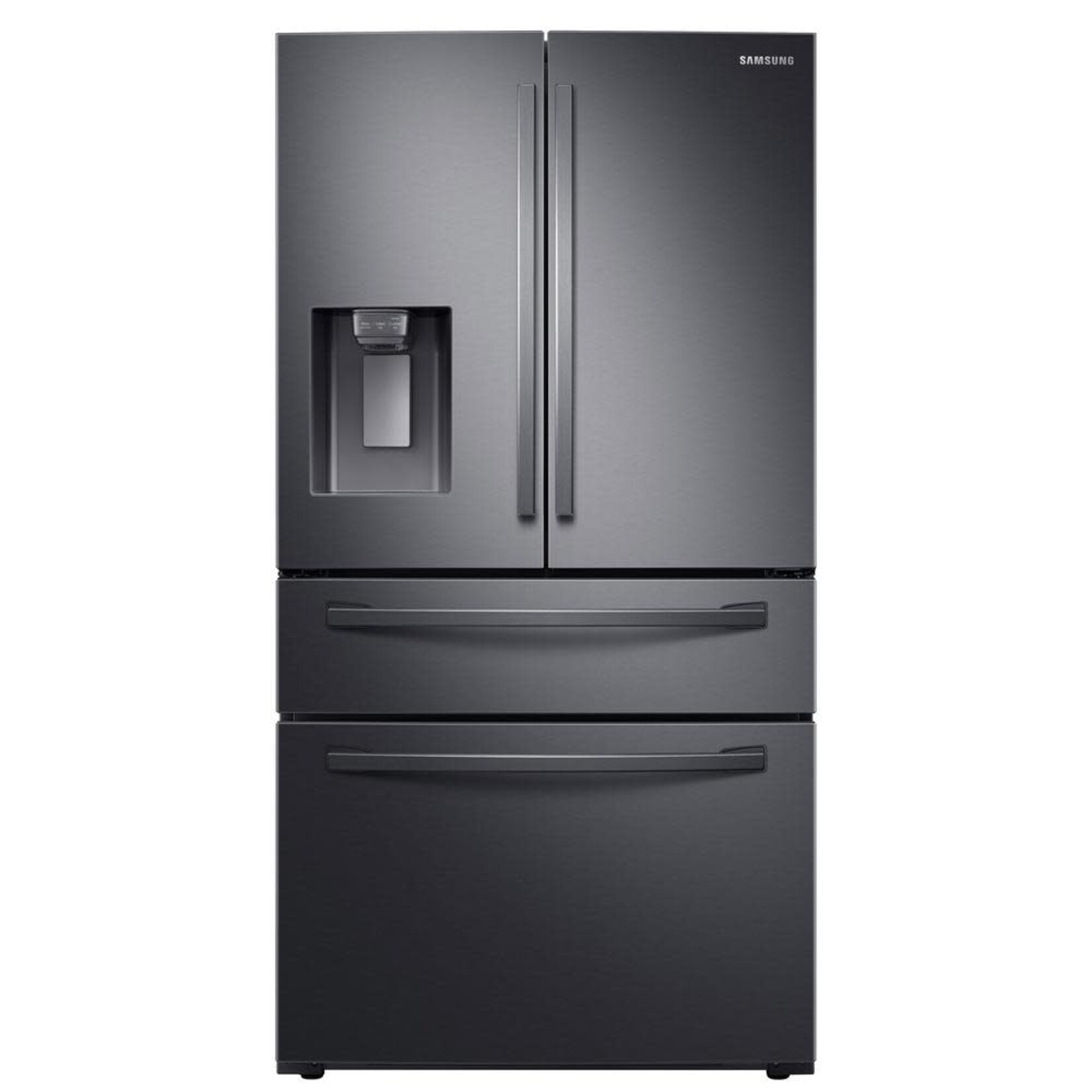 SAMSUNG Samsung 28 cu. ft. 4-Door French Door Refrigerator in Fingerprint Resistant Black Stainless