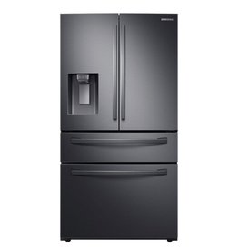 SAMSUNG Samsung 28 cu. ft. 4-Door French Door Refrigerator in Fingerprint Resistant Black Stainless