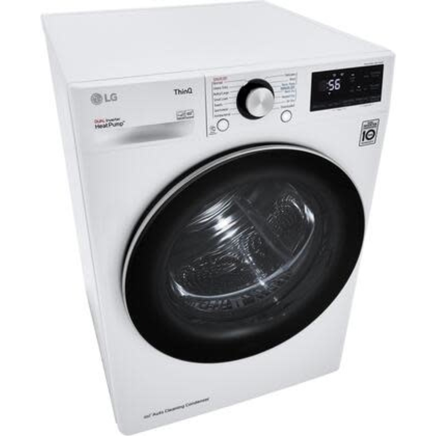 LG Electronics ##*DLHC1455W 4.2 cu. ft. Compact White Electric Dryer with Dual Inverter HeatPump Technology