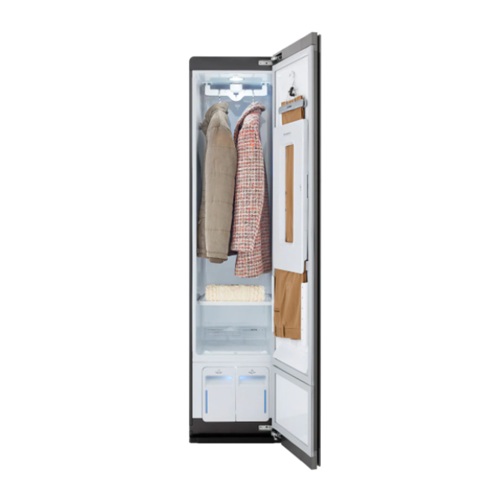 LG Electronics MHK62007250 Styler Steam Closet Smart Clothing Care System with Asthma & Allergy Friendly Sanitizer in Espresso Dark Brown