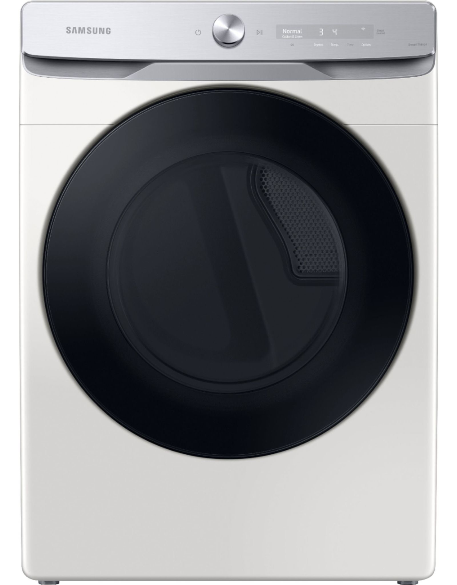 SAMSUNG 7.5 cu. ft. 240-Volt Ivory Electric Dryer with Smart Dial and Super Speed Dry, ENERGY STAR