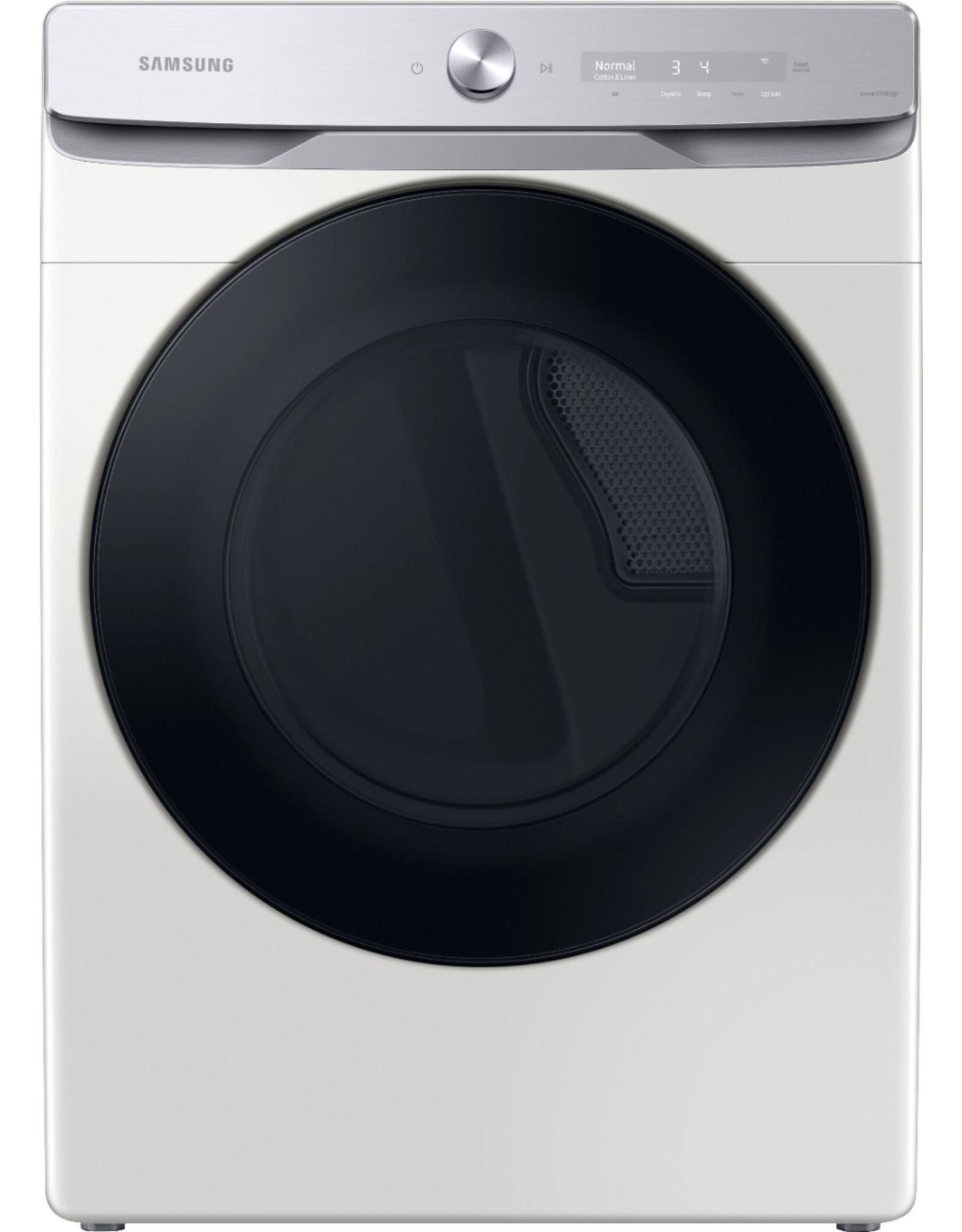 SAMSUNG DVE50A8600E 7.5 cu. ft. 240-Volt Ivory Electric Dryer with Smart Dial and Super Speed Dry, ENERGY STAR