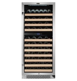 Whynter BWR-0922DZ Whynter - 92-Bottle Dual Zone Wine Cooler - Stainless steel