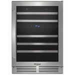 Whirlpool *WUW55X24HS  24-inch Wide Undercounter Wine Center with 46-Bottle Wine Storage