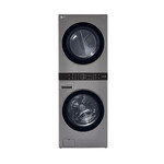 LG Electronics #WKE100HVA - LG Single Unit Front Load LG WashTower™ in Graphite Steel with Center Control™ 4.5 cu. ft. Washer and 7.4 cu. ft. Electric Dryer