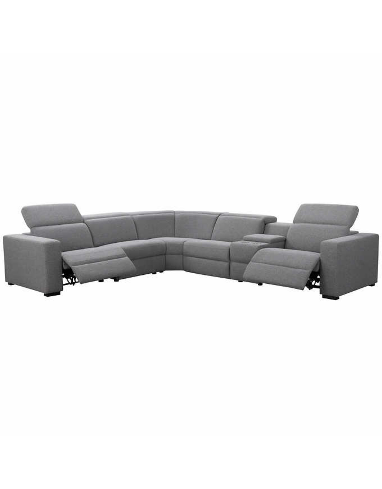 Woodston Woodston Fabric Power Reclining Sectional with Power Headrests