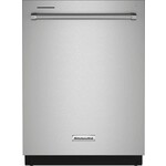 KitchenAid #KDTE204KPS 39 dBA KitchenAid - 24" Top Control Built-In Dishwasher with Stainless Steel Tub, PrintShield Finish, 3rd Rack,  - Stainless steel