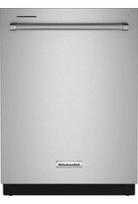 KDTE204KPS KitchenAid - 24" Top Control Built-In Dishwasher with Stainless Steel Tub, PrintShield Finish, 3rd Rack, 39 dBA - Stainless steel