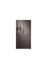 SAMSUNG RF22R7351DT Samsung 22.4 cu. ft. Food Showcase 4-Door French Door Refrigerator in Fingerprint Resistant Tuscan Stainless, Counter Depth