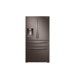 SAMSUNG RF22R7351DT Samsung 22.4 cu. ft. Food Showcase 4-Door French Door Refrigerator in Fingerprint Resistant Tuscan Stainless, Counter Depth