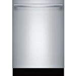 BOSCH #SHXM88Z75N 800 Series 24 in. Stainless Steel Top Control Tall Tub Dishwasher with Stainless Steel Tub, CrystalDry, 40dBA