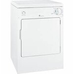 GE #DSKP333ECWW 3.6 cu. ft. 120-Volt White Stackable Electric Vented Portable Compact Dryer