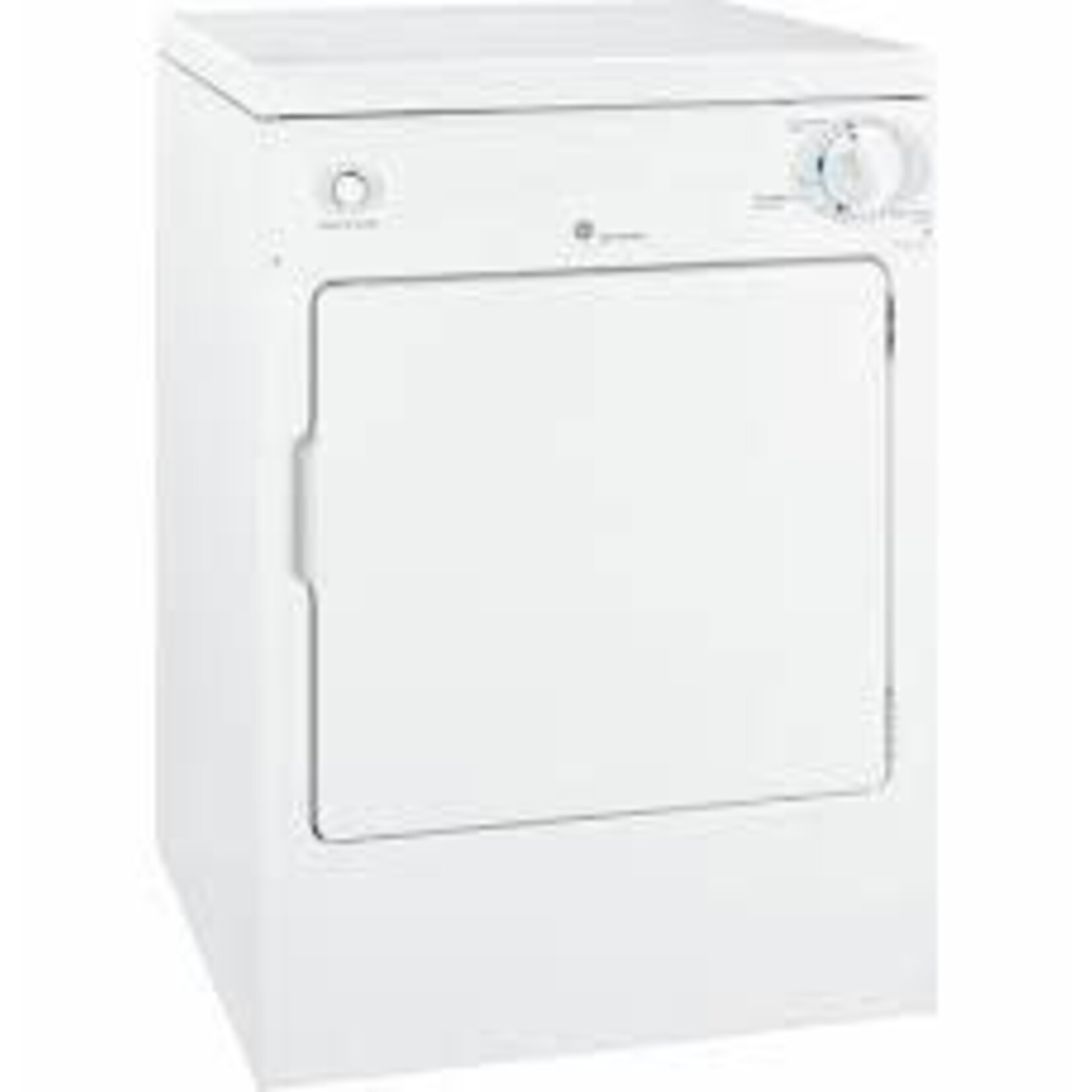 GE #DSKP333ECWW 3.6 cu. ft. 120-Volt White Stackable Electric Vented Portable Compact Dryer