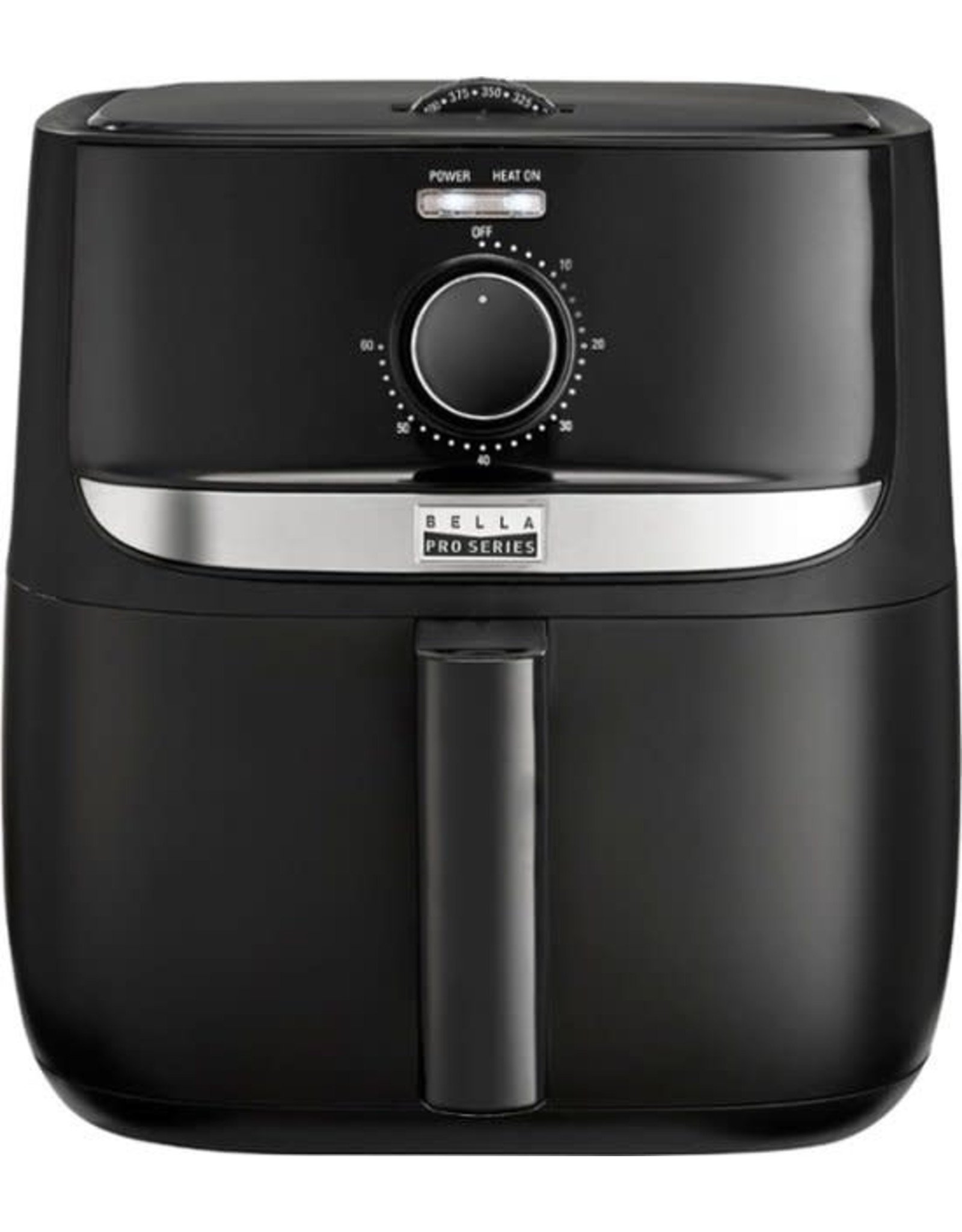 Bella pro 90108 Bella Pro Series - 6-qt. Analog Air Fryer - Black Matte