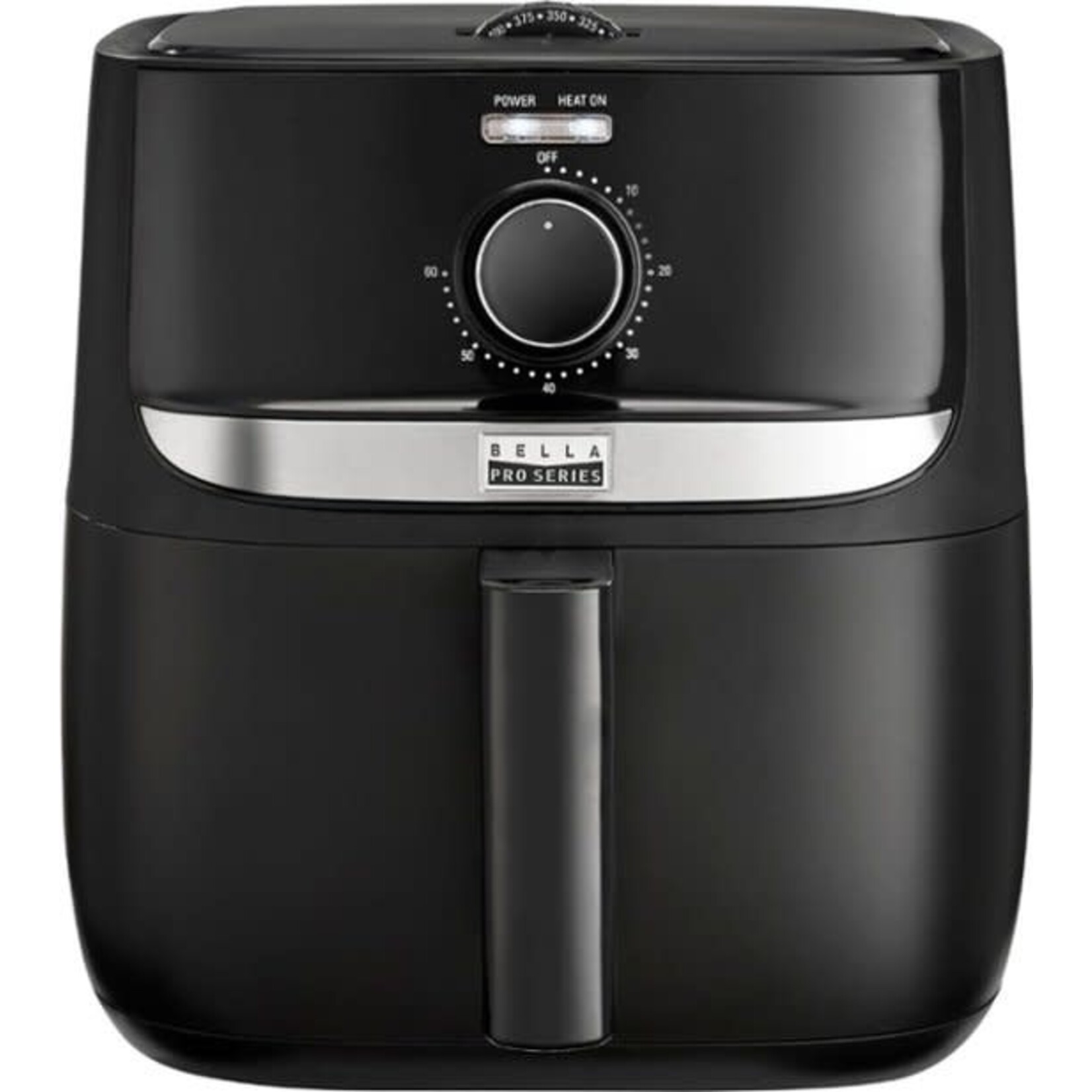 Bella Pro Series 90108 Bella Pro Series - 6-qt. Analog Air Fryer - Black Matte