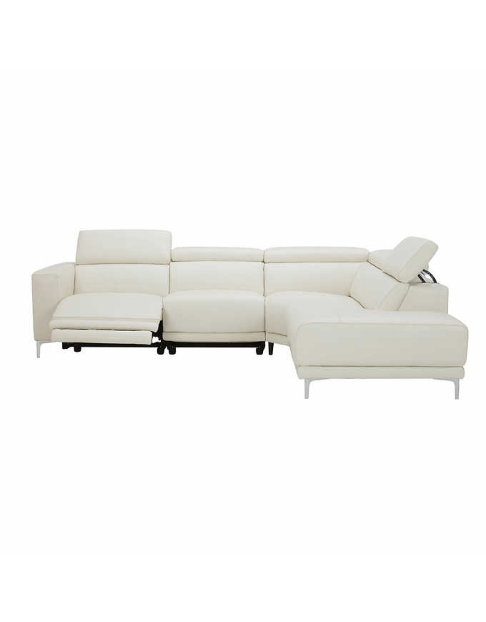 Angeline Angeline Leather Power Reclining Sectional
