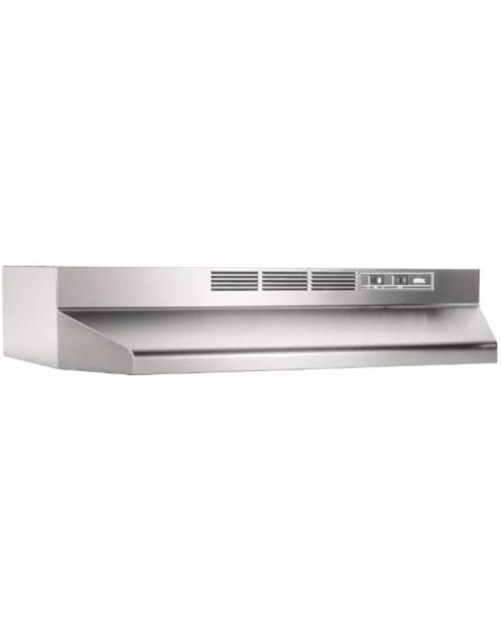 BROAN 412404  41000 Series 24 in. Ductless Under Cabinet Range Hood with Light in Stainless Steel