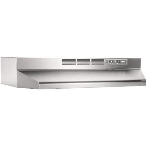 412404 41000 Series 24 in. Ductless Under Range Hood with Light in Stainless Steel