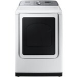 SAMSUNG #*DVE52A5500W 7.4 cu. ft. Smart White Electric Dryer with Steam Sanitize