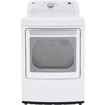 LG *DLE7150W  7.3 cu. ft. Ultra Large High Efficiency Electric Dryer in White
