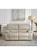 Williamton Williamton Leather Power Reclining Loveseat