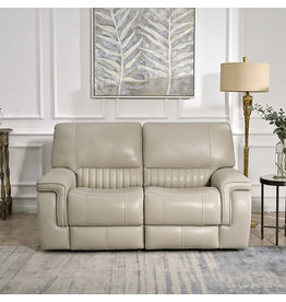 Williamton Williamton Leather Power Reclining Loveseat