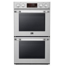 lg LSWD307ST  30 in. Smart Double Electric Built-In Wall Oven with Self-Cleaning in Stainless Steel
