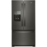 Whirlpool *WRF555SDHV 25 cu. ft. French Door Refrigerator in Fingerprint Resistant Black Stainless